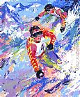 Skiing Twins